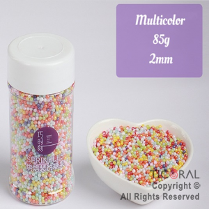 PERLAS COMESTIBLES 2MM MULTICOLOR x 85 GR